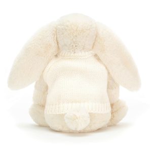 Bashful Cream Bunny with Personalised Cream Jumper