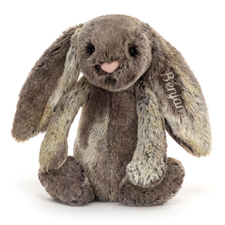 Personalised Bashful Cottontail Bunny Medium