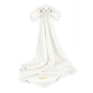 Personalised Bashful Luxe Bunny Luna Blankie